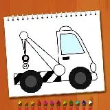 Coloring Book Excavator Trucks