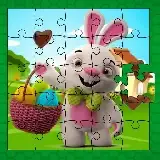 Easter Bunny Eggs Jigsaw