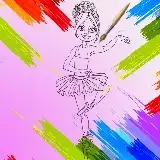 Little Ballerinas Coloring