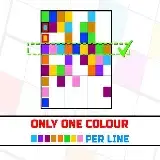 Only 1 color per line