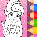 Princess Coloring Glitter - Art Game