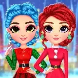 Rainbow Girls Christmas Outfits