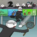 Stick Figure Badminton 2